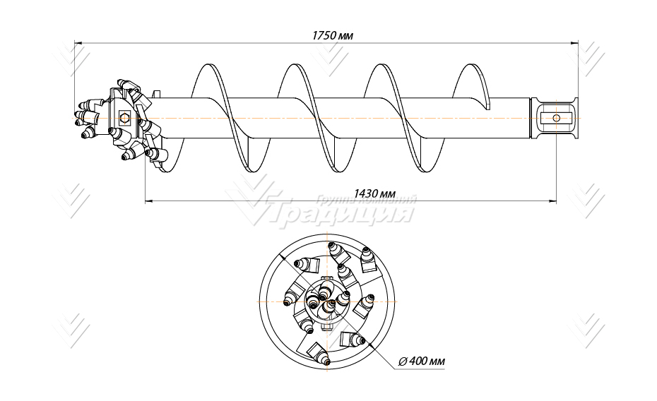 Шнекобур Impulse ШБКС-S6 (кат.3-6) D-400 картинка 635875