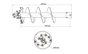 Шнекобур Impulse ШБКС-PR (кат.4-6) D-600